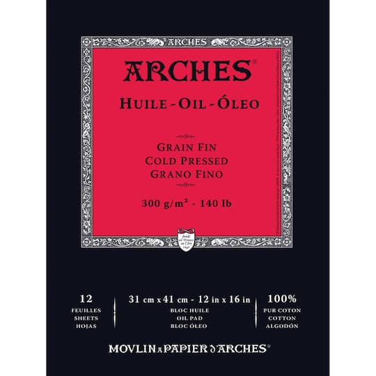 Arches® 12" x 16" Oil Paper Pad